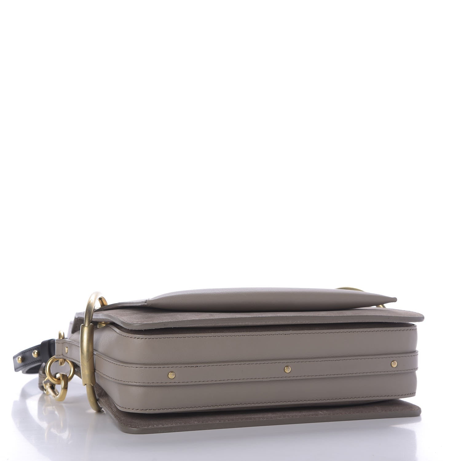 Chloe Calfskin Suede Small Roy Bag Motty Grey 5 of 10