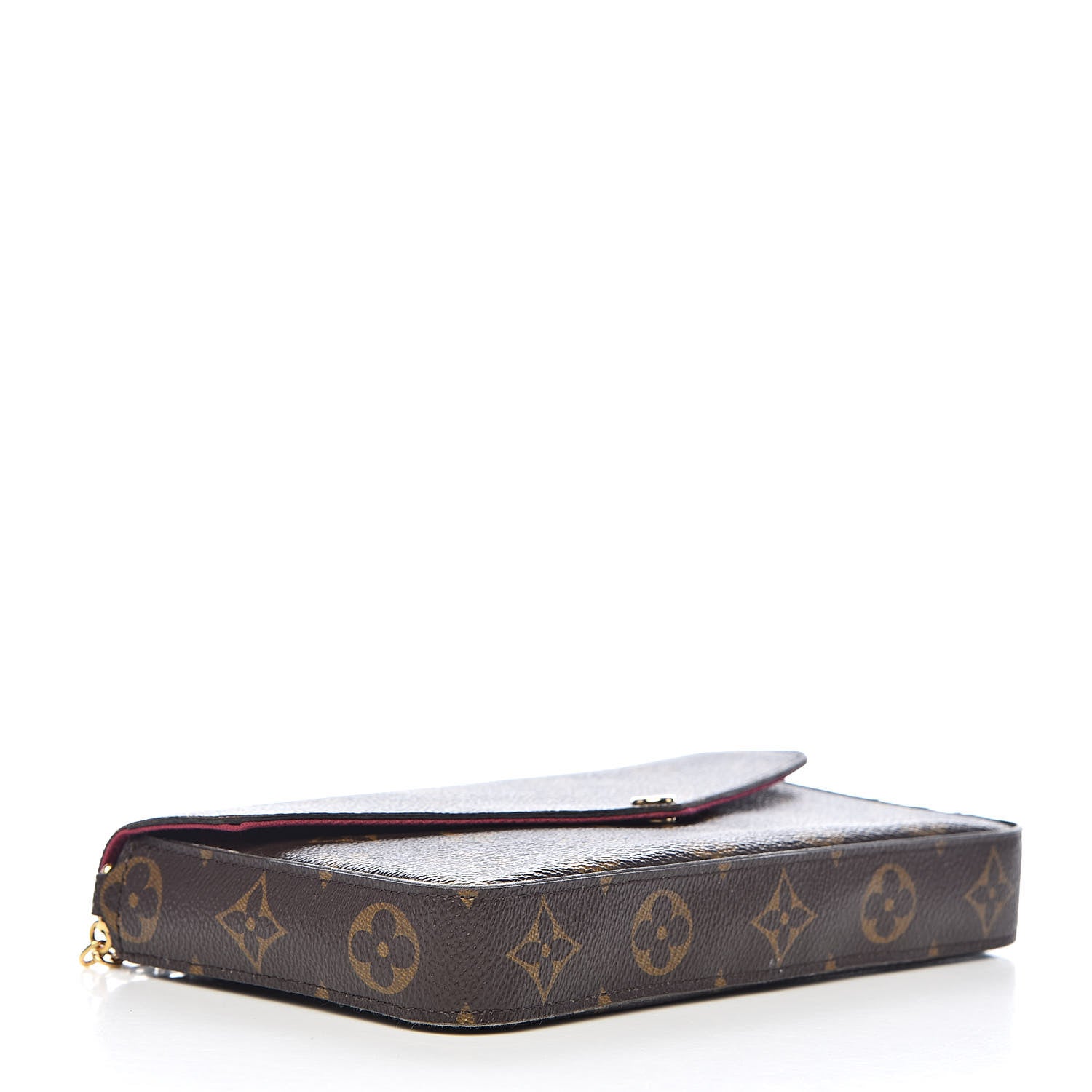 Louis Vuitton Monogram Pochette Felicie Chain Wallet Fuchsia 4 of 16