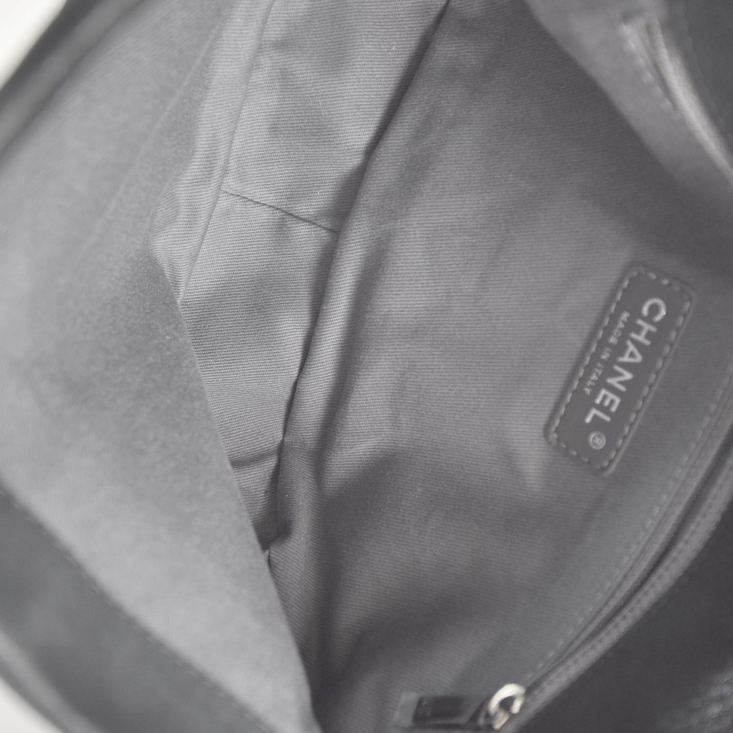 Iridescent Calfskin Glint Messenger Flap Black