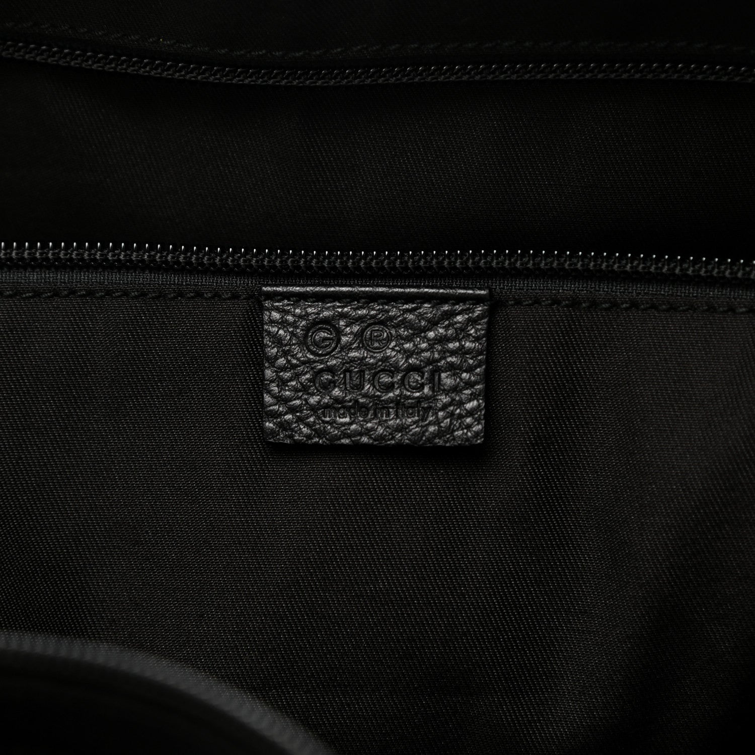 Gucci Nylon Monogram Travel Hobo Black 6 of 11