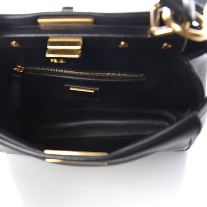 Fendi Nappa Mini Peekaboo Iconic Satchel Black 8 of 12