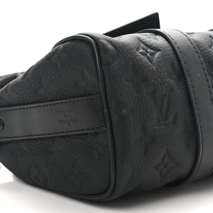 Louis Vuitton Monogram Taurillon Keepall Bandouliere 25 Black 8 of 9