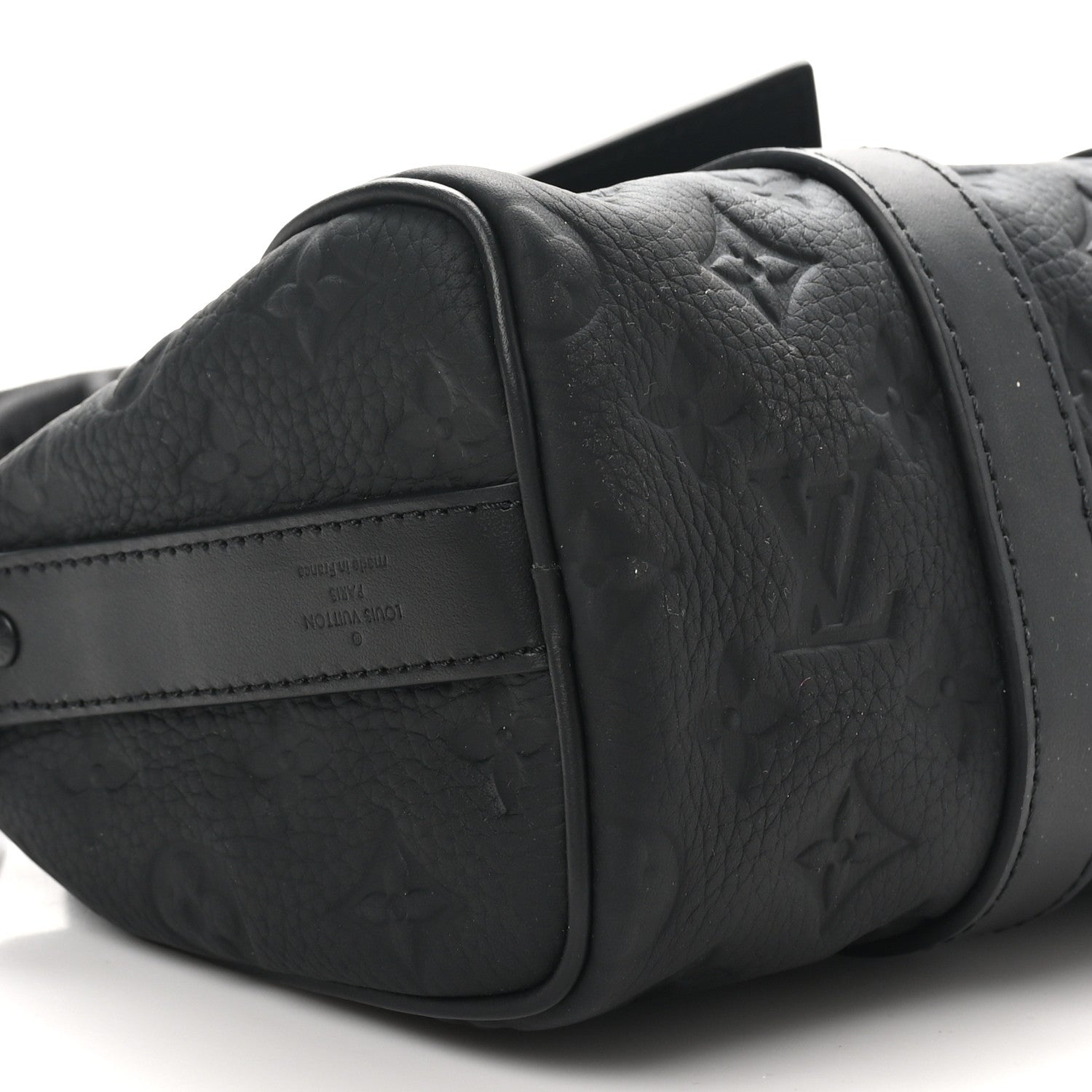 Louis Vuitton Monogram Taurillon Keepall Bandouliere 25 Black 8 of 9