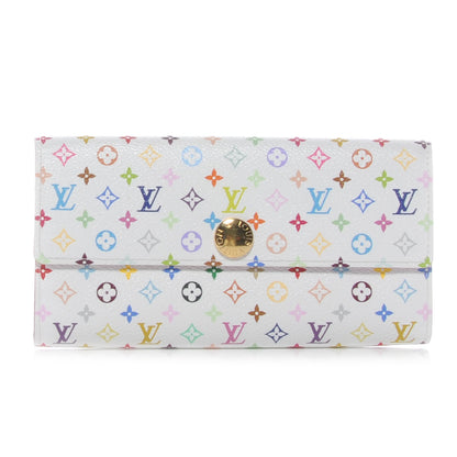 Louis Vuitton Monogram Multicolor Sarah Wallet White 1 of 8