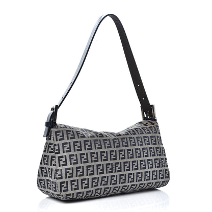 Fendi Zucchino Baguette Navy 2 of 9