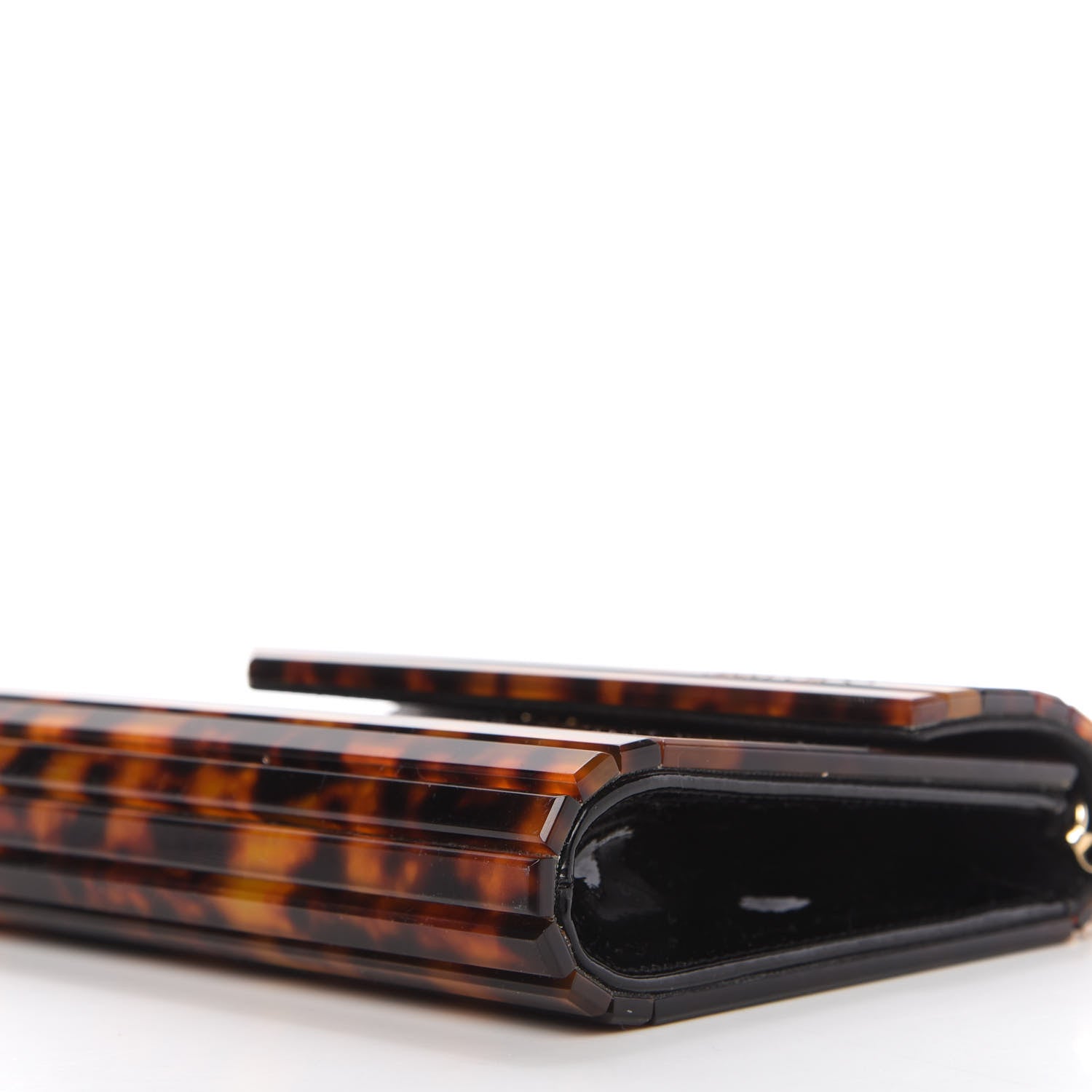 Jimmy Choo Acrylic Tortoiseshell Candy Clutch Brown 7 of 11