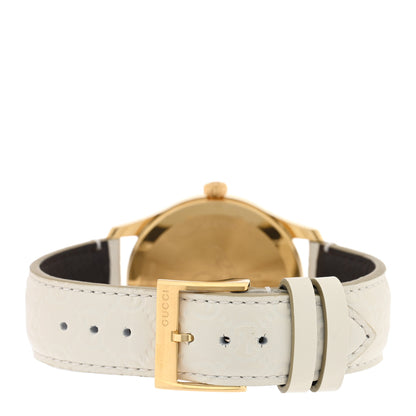 Gucci Stainless Steel Calfskin 38mm G-Timeless Quartz Watch White 3 of 4