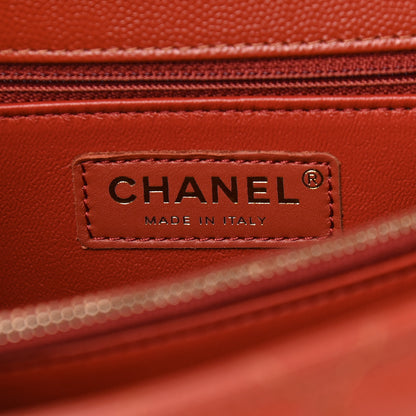 Chanel Caviar Quilted Small Coco Handle Flap Brown 6 of 9