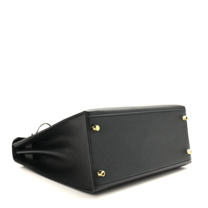 Hermes Epsom Kelly Sellier 28 Black 4 of 9