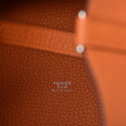 Hermes Taurillon Clemence Picotin Lock 22 MM Orange 6 of 8