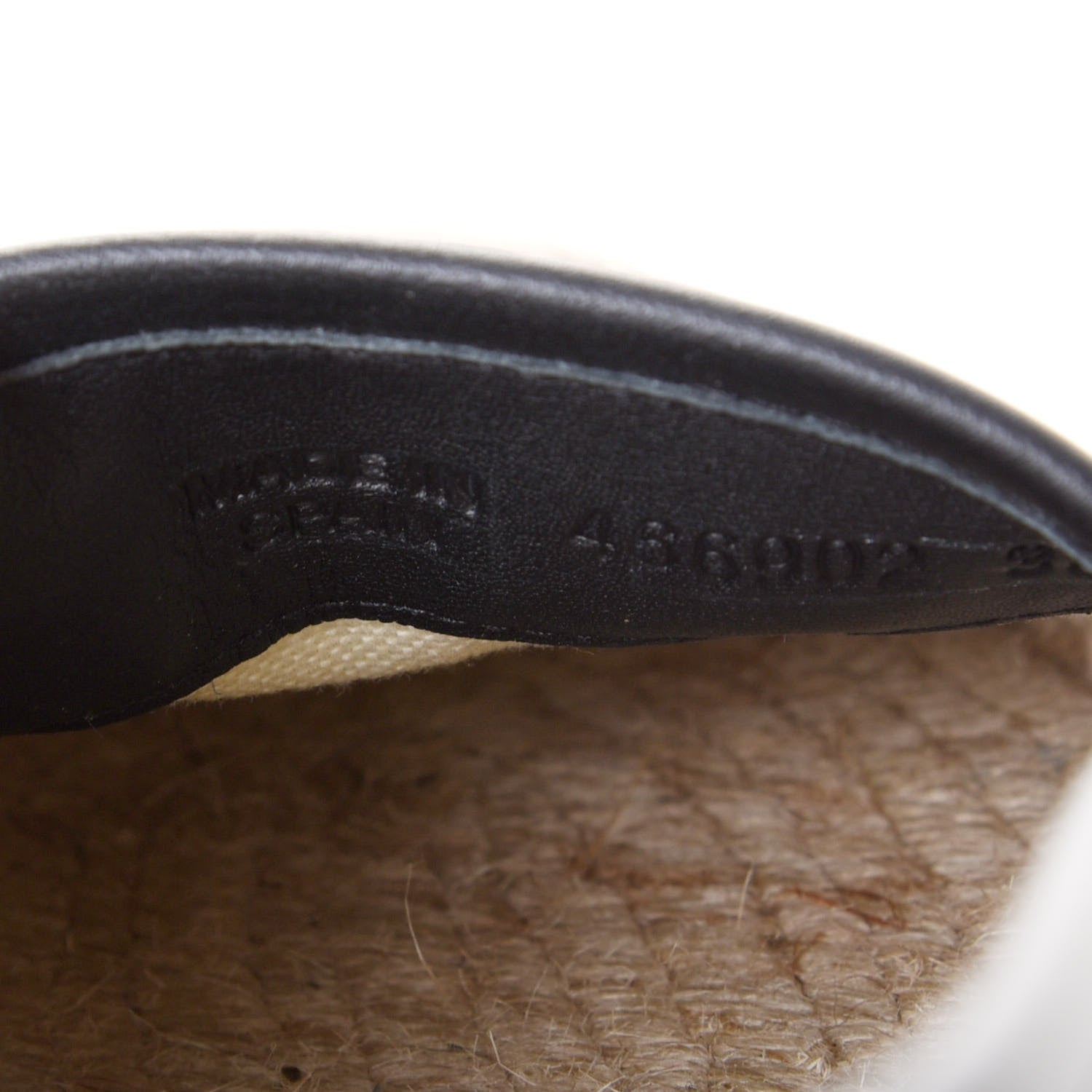 Gucci Monogram Espadrilles 38.5 Black 9 of 10