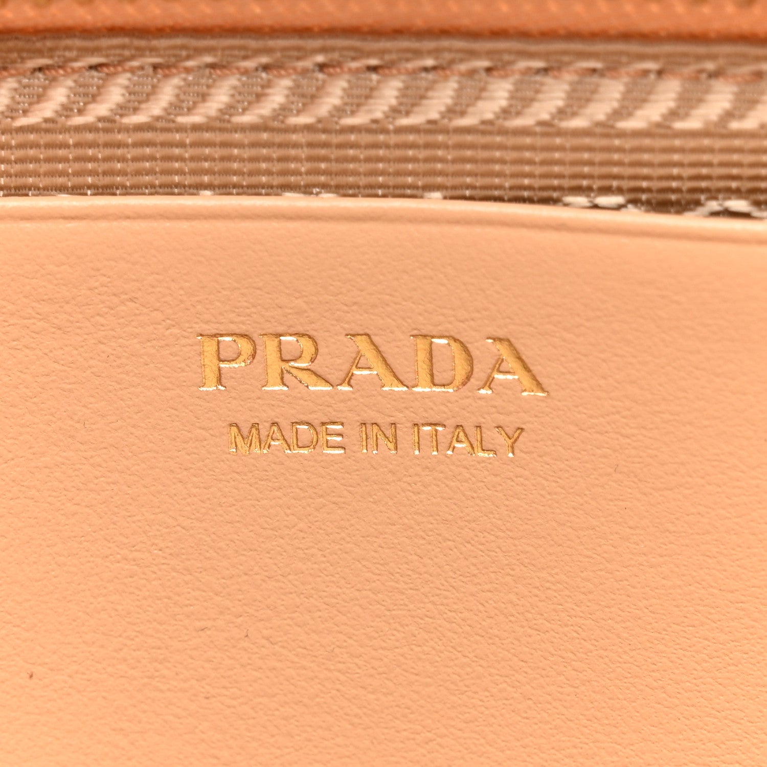 Prada Raffia Calfskin Crochet Logo Embroidered Mini Triangle