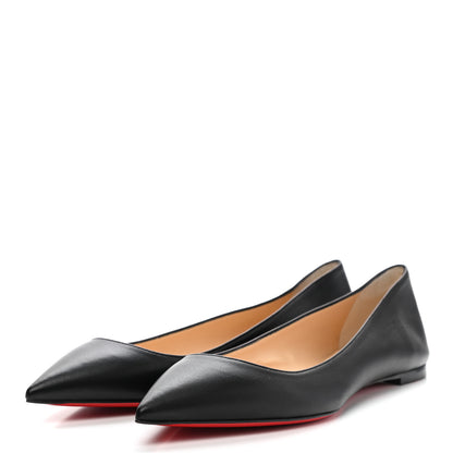 Christian Louboutin Shiny Nappa Ballalla Flats 40 Black 3 of 10