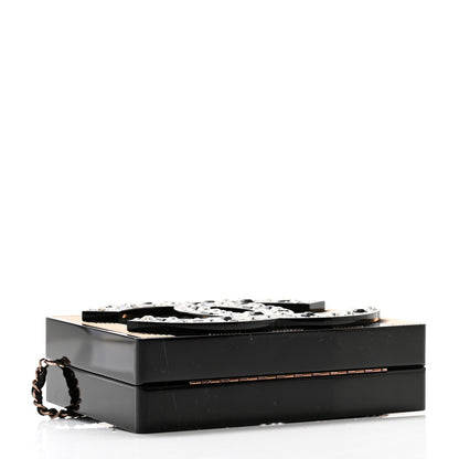 Chanel Plexiglass Crystal CC Minaudiere Clutch Black Copper 4 of 9