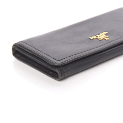 Prada Vitello Phenix Continental Flap Wallet Black 8 of 16