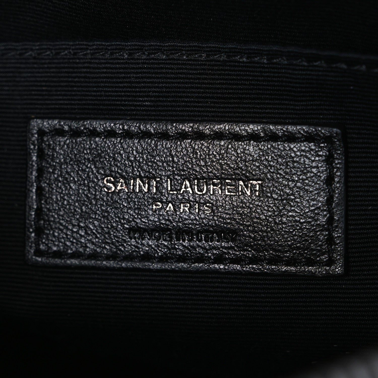 Saint Laurent Calfskin Matelasse Monogram Monochrome Lou Camera Bag Black 6 of 10