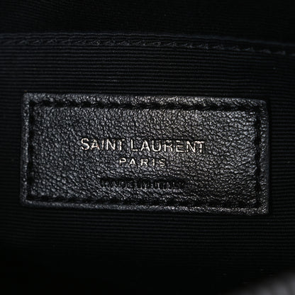 Saint Laurent Calfskin Matelasse Monogram Monochrome Lou Camera Bag Black 6 of 10