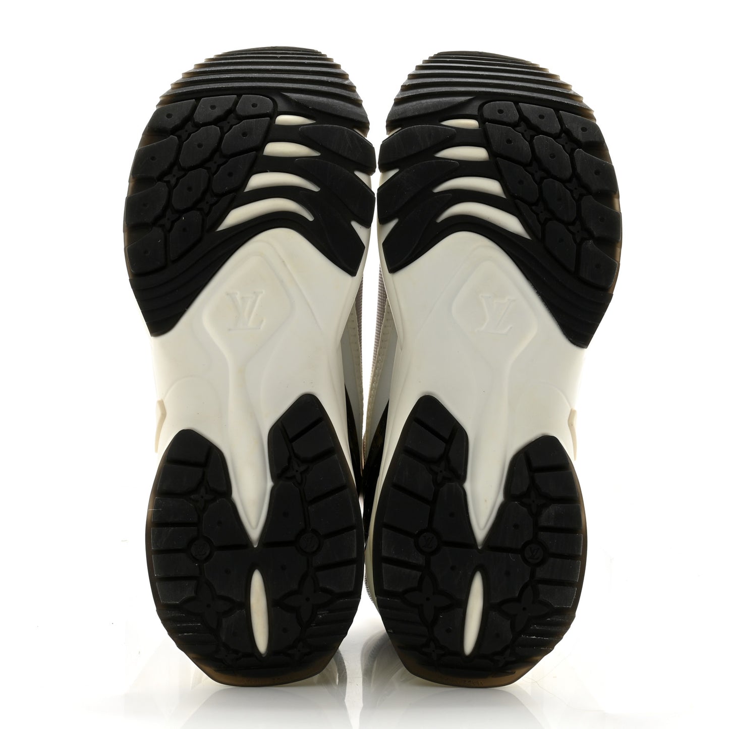 Monogram Calfskin Run 55 Sneakers 38.5 White