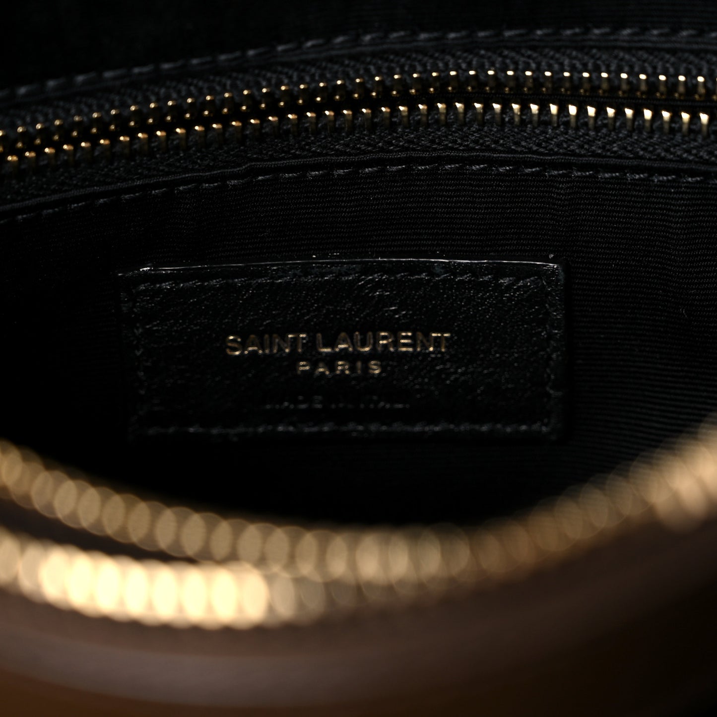 Calfskin Y Quilted Monogram Medium Loulou Chain Satchel Soil Brown