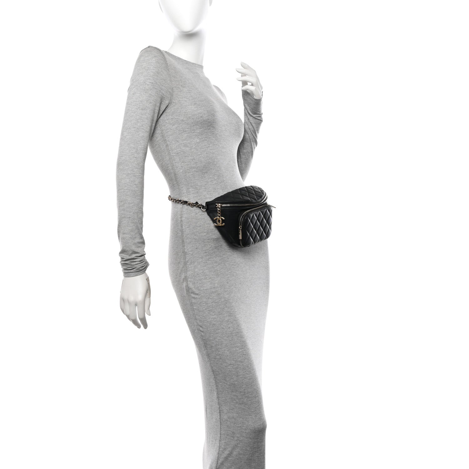 Chanel Caviar Quilted Business Affinity Waist Belt Bag Black 3 of 10