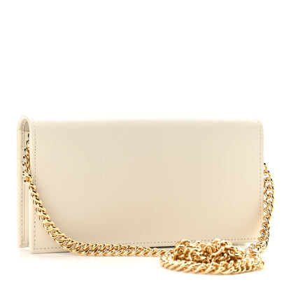 Gucci Boarded Plutone Calfskin Horsebit 1955 Wallet On Chain Mystic White 2 of 10