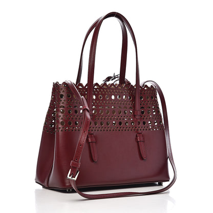 Alaia Calfskin Vienne Mina 25 Bag Pourpre 3 of 10