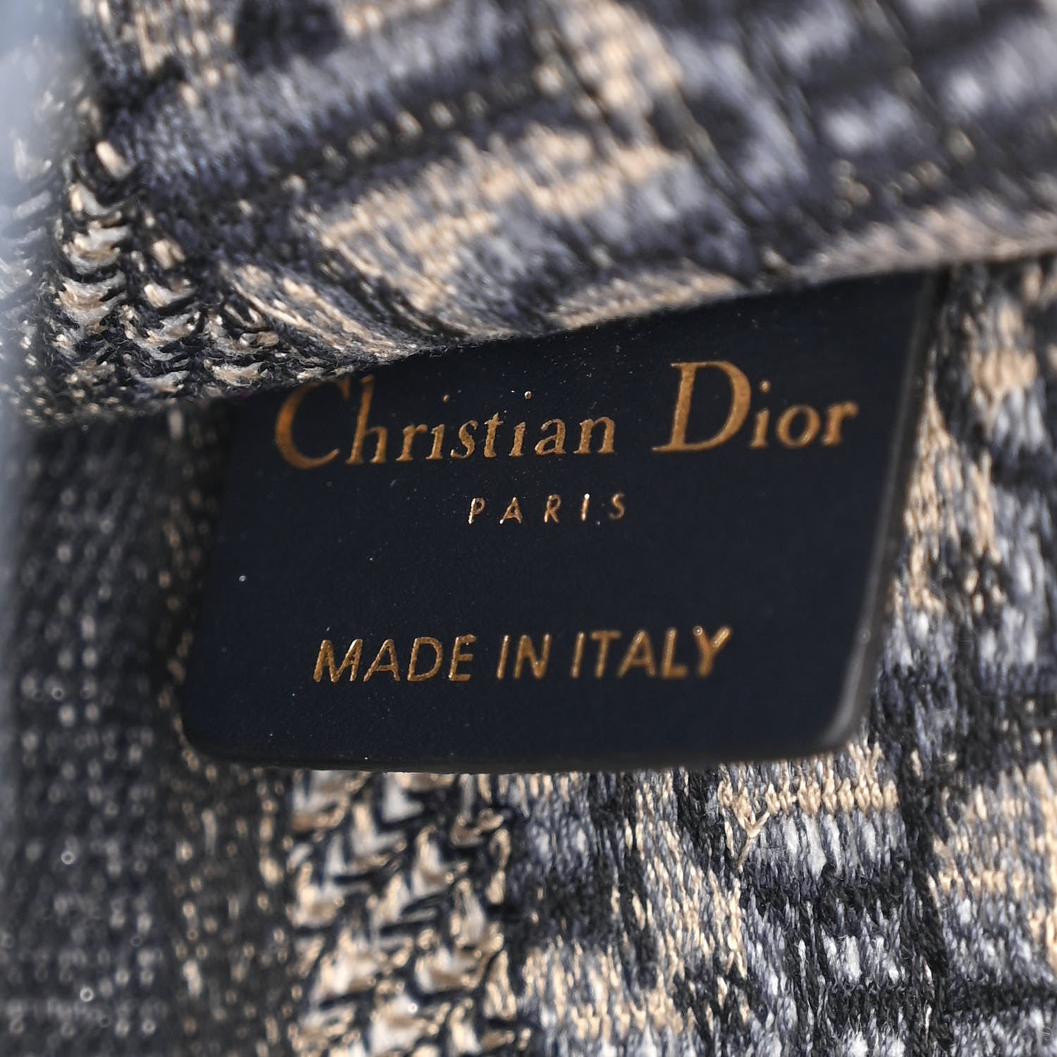 Christian Dior Oblique Mini Book Tote Blue Multicolor 6 of 11