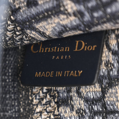 Christian Dior Oblique Mini Book Tote Blue Multicolor 6 of 11