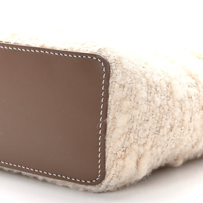 Loro Piana Boucle Wool L19 Extra Pocket Pouch White Fossil 8 of 8