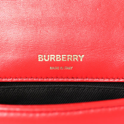 Burberry Lambskin Quilted Mini Lola Bag Bright Red 6 of 9