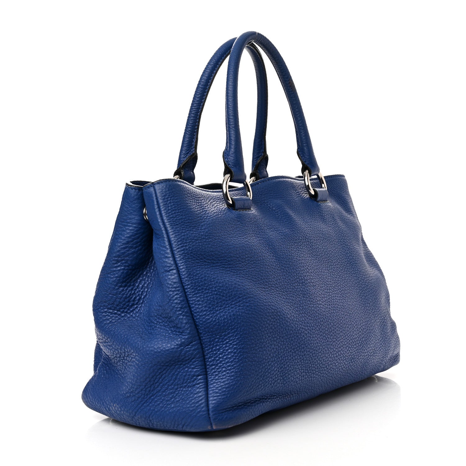 Prada Vitello Daino Tote Royal 3 of 18