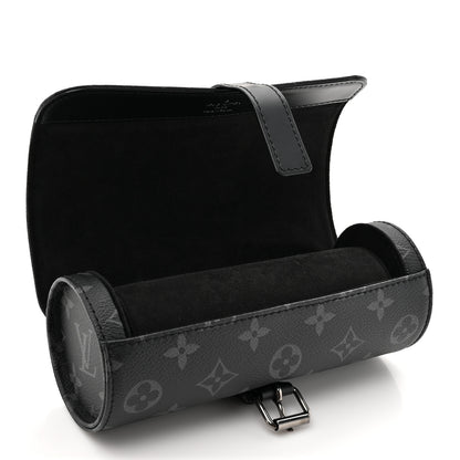 Louis Vuitton Monogram Eclipse 3 Watch Travel Case 5 of 7