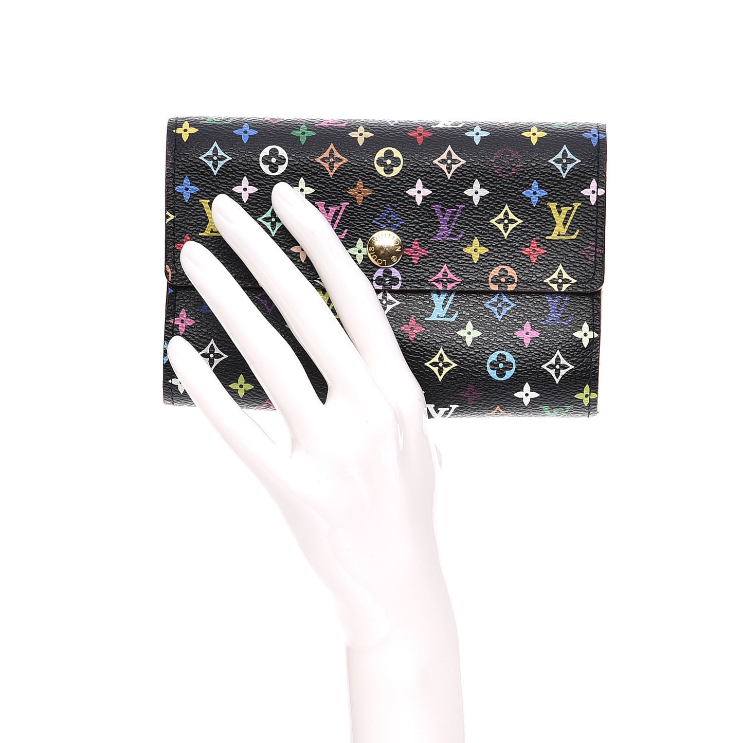 Monogram Multicolor Alexandra Wallet Black