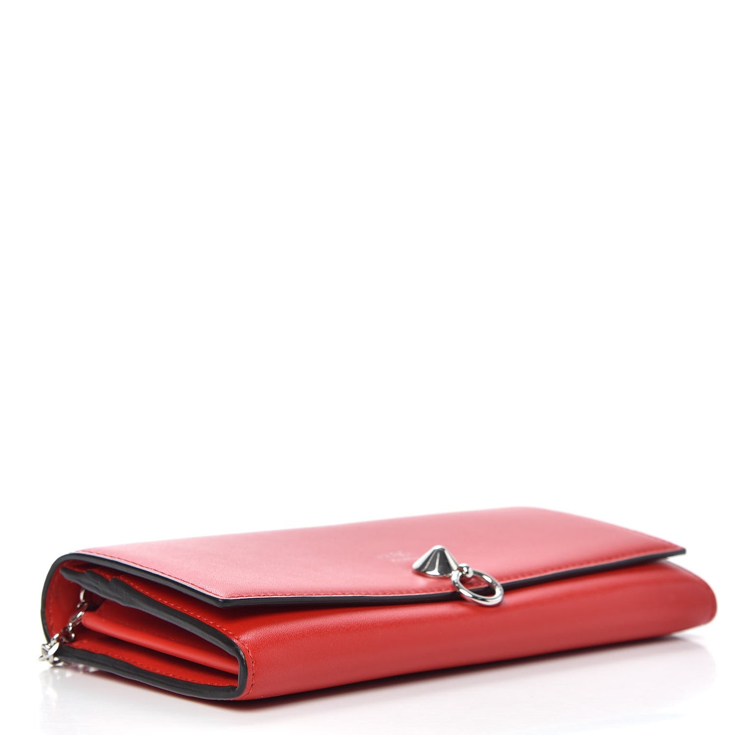 Vitello Liberty Century Lucido By The Way Continental Wallet On Chain Rosso
