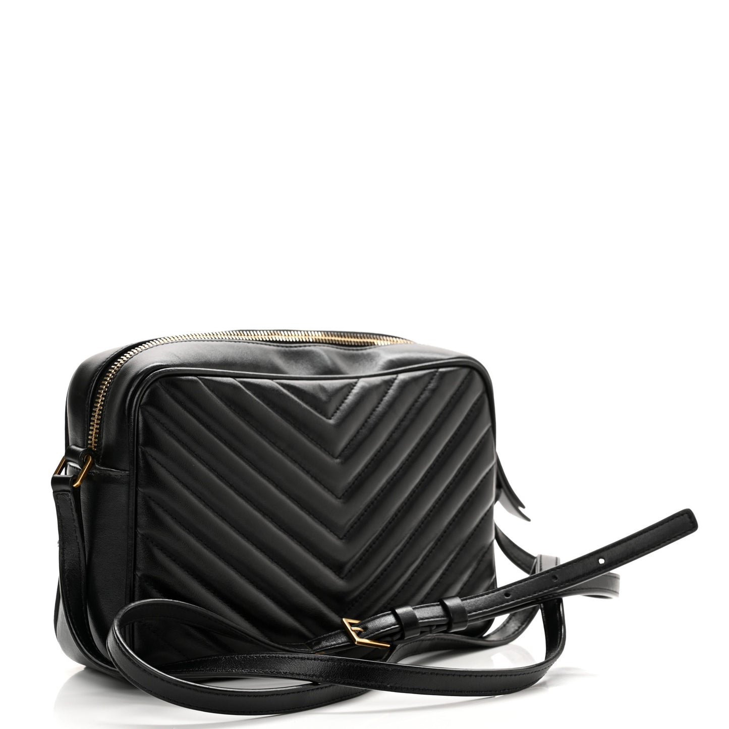 Calfskin Matelasse Monogram Lou Camera Bag Black