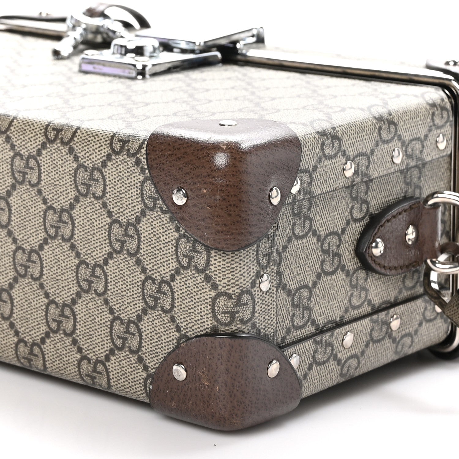Gucci GG Supreme Monogram Globe-Trotter Beauty Case Brown 10 of 10