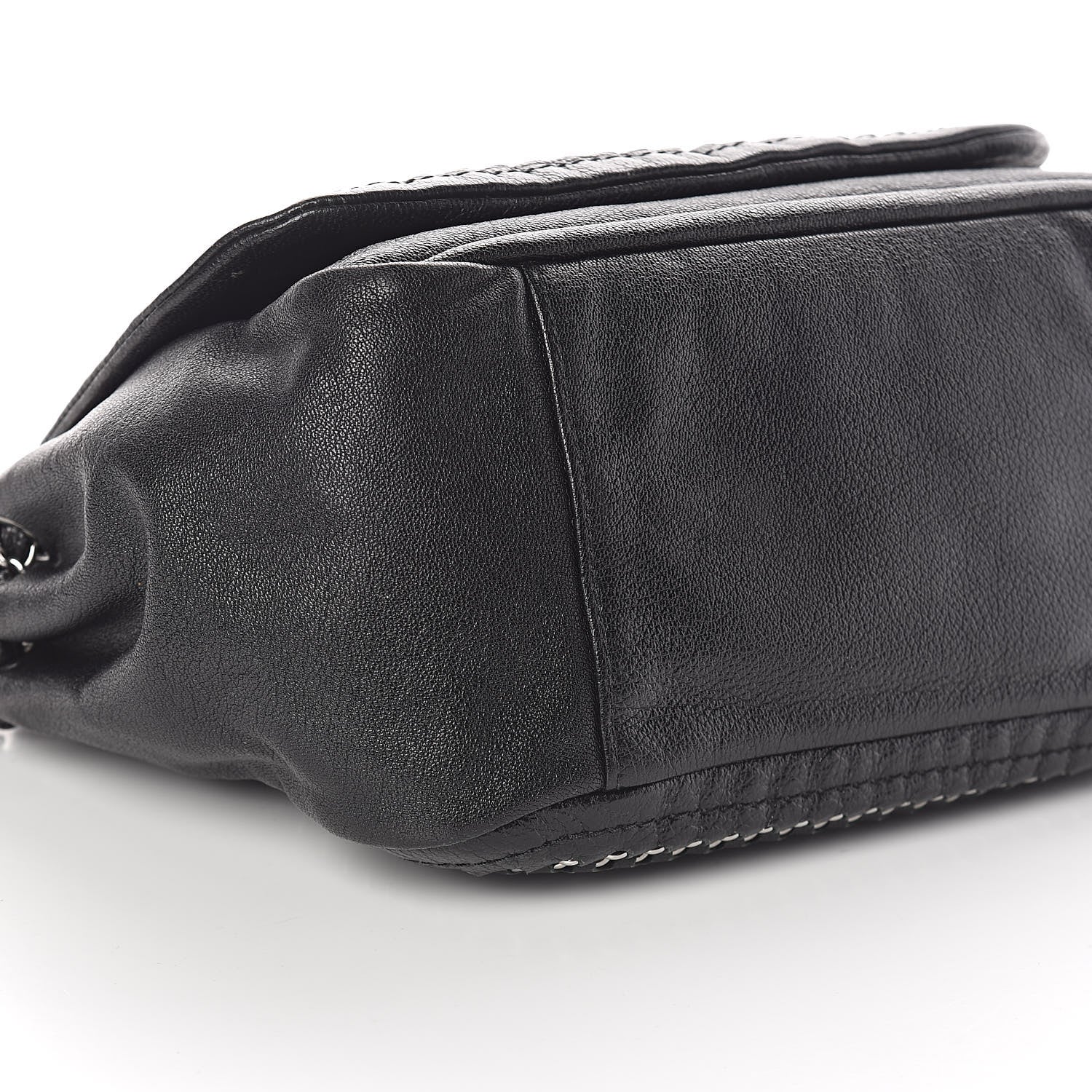 Chanel Metallic Goatskin Luxe Ligne Flap Black 8 of 11