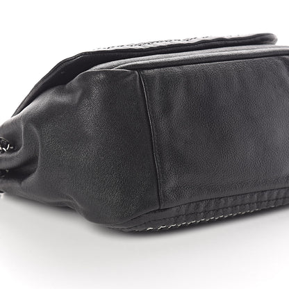 Chanel Metallic Goatskin Luxe Ligne Flap Black 8 of 11