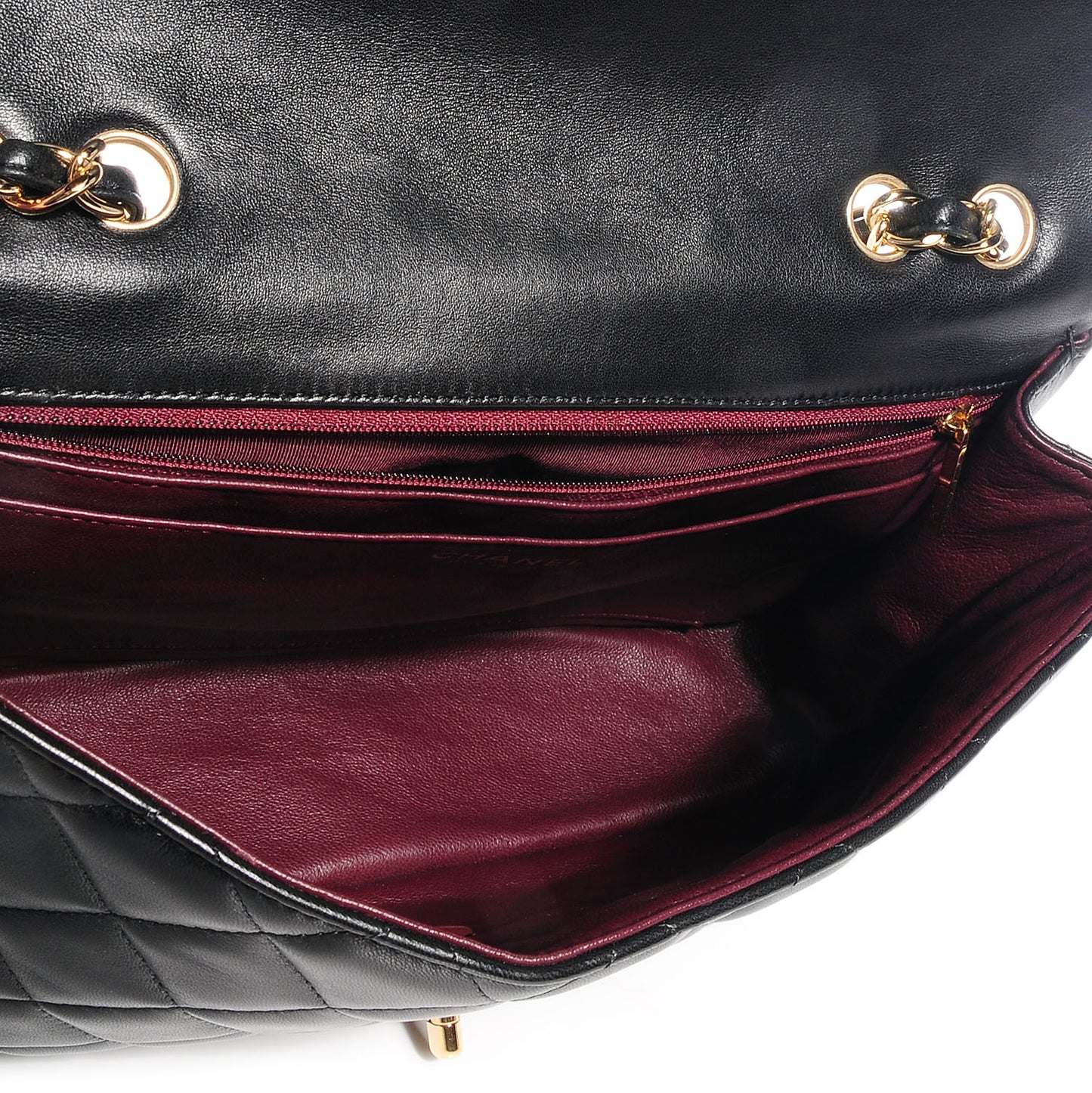Lambskin Jumbo Single Flap Black