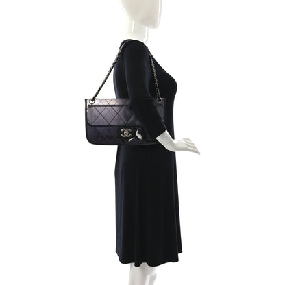 Chanel Vinyl Quilted Degrade Jumbo Single Flap Black 2 of 8