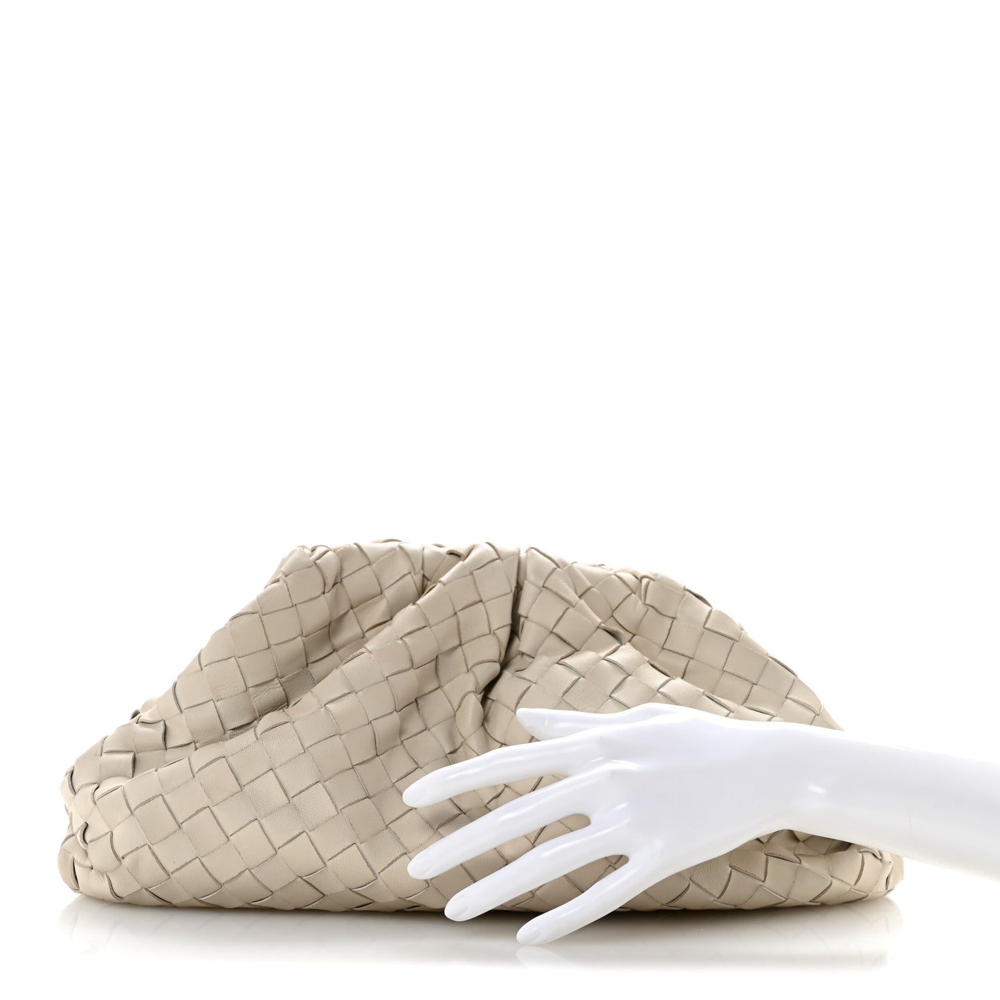 Nappa Maxi Intrecciato The Pouch Oversized Clutch Plaster