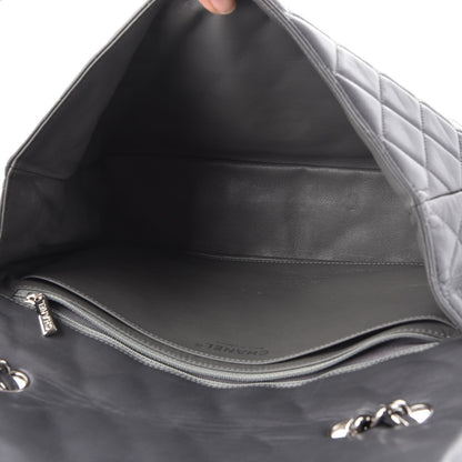 Chanel Lambskin Quilted Jumbo Single Flap Grey 6 of 8