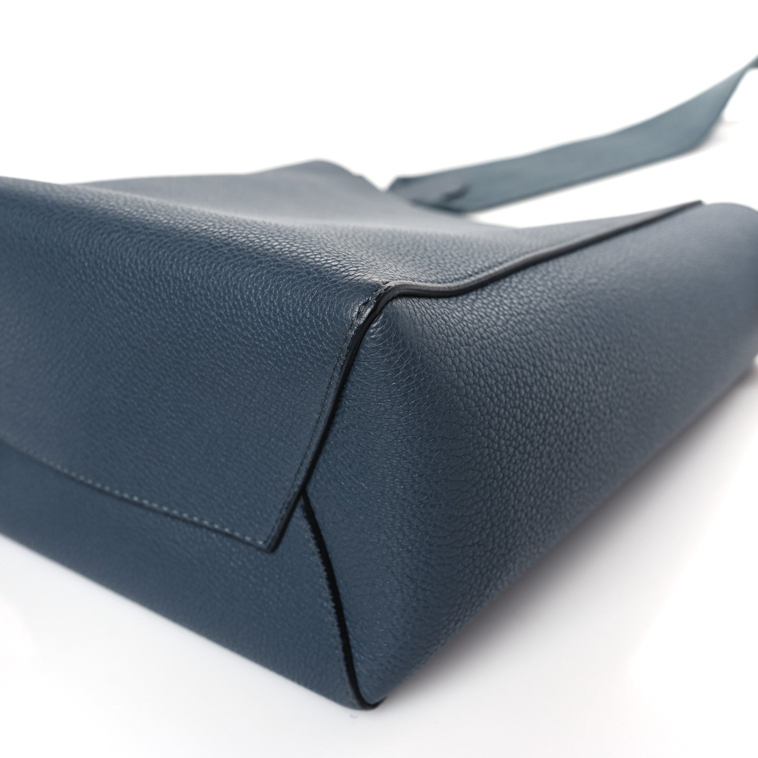 Celine Soft Grained Calfskin Small Sangle Bucket Bag Blue 8 of 8