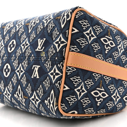 Louis Vuitton Jacquard Since 1854 Speedy Bandouliere 25 Blue 10 of 14
