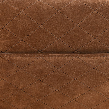 Saint Laurent Nubuck Shearling Quilted Mini Gaby Satchel Natural Tan 17 of 17