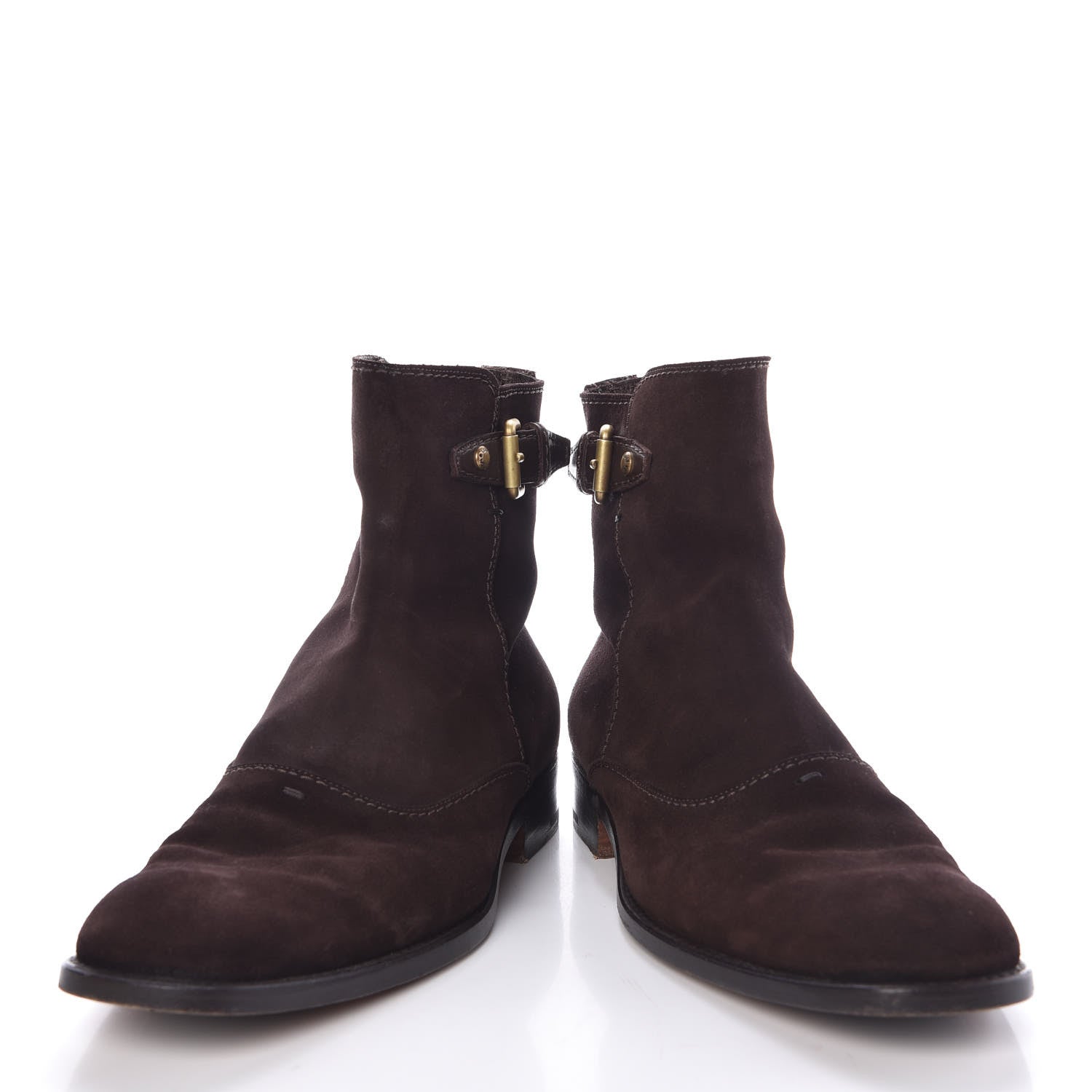Louis Vuitton Suede Mens Boots 8 Dark Brown 6 of 13