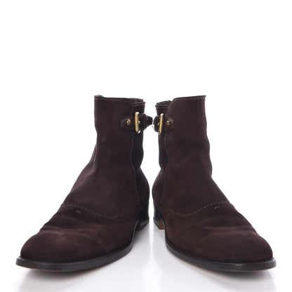 Louis Vuitton Suede Mens Boots 8 Dark Brown 6 of 13