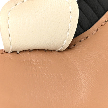 Hermes Milo Lambskin Grigri Rodeo Bag Charm PM Chai Black Craie 3 of 5