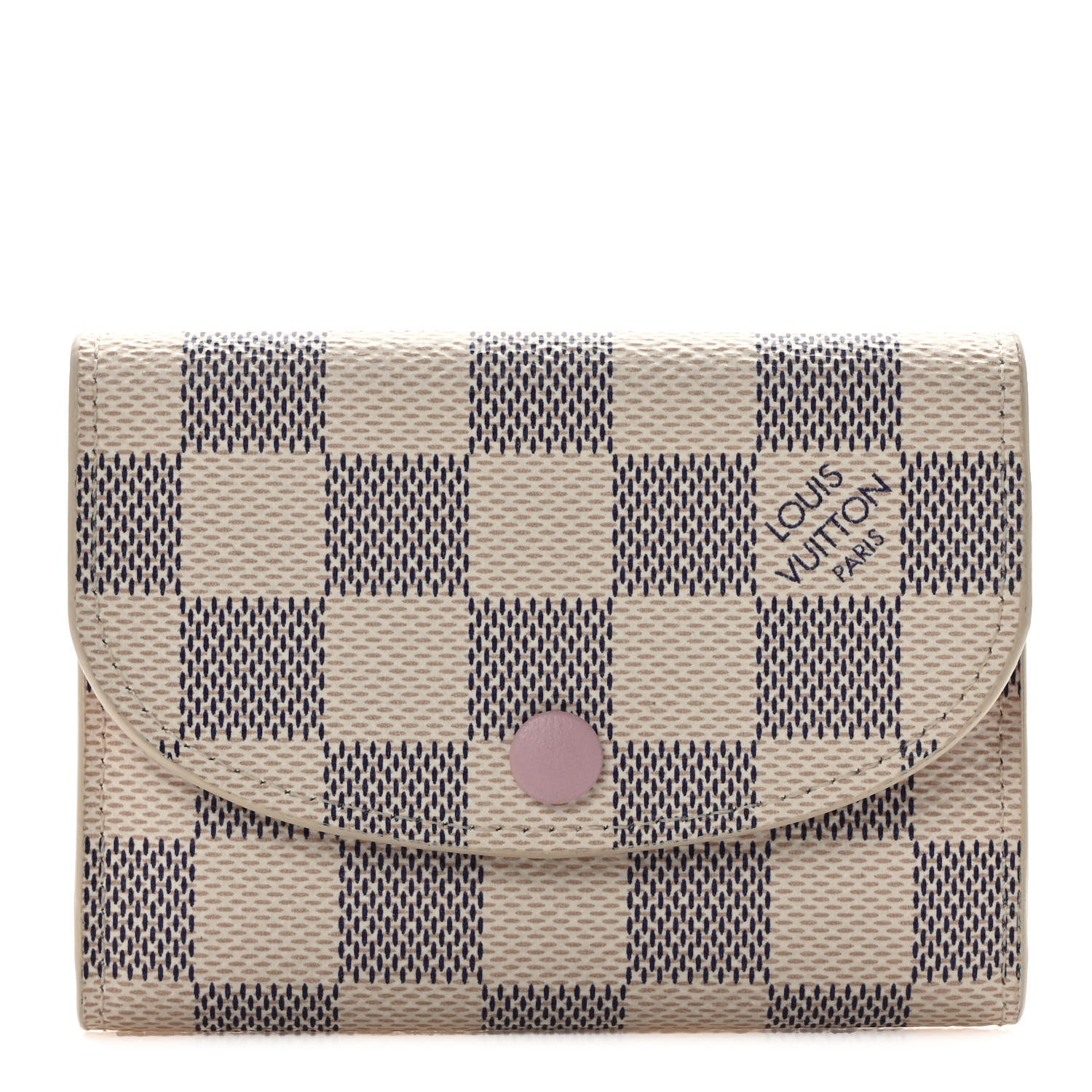 Louis Vuitton Damier Azur Rosalie Coin Purse Rose Ballerine 1 of 7