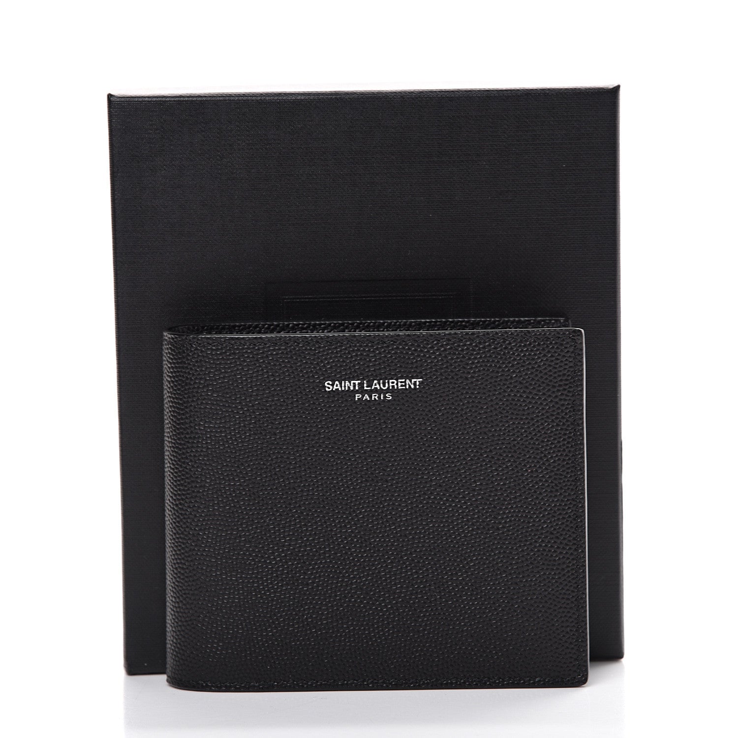 Saint Laurent Grain De Poudre Paris East West Wallet Black 7 of 7